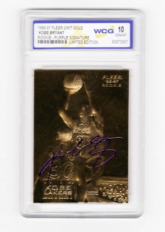 Kobe Bryant Limited Edition Gold Card Rookie Signature 1996/97 