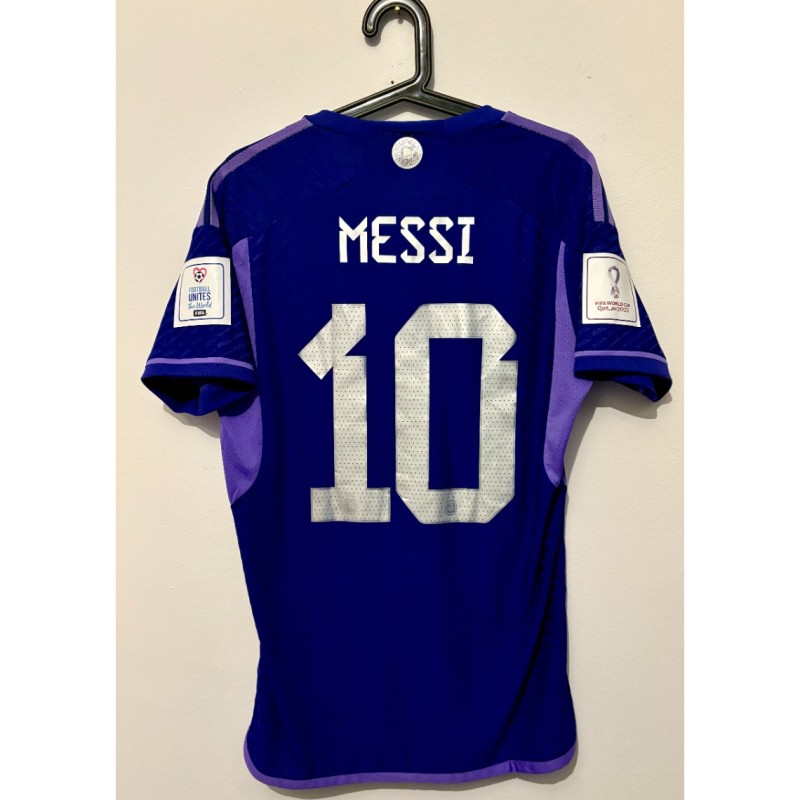 Lionel Messi’s Argentina vs Poland Match Shirt, 2022 World Cup