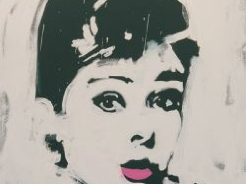 Audrey Hepburn painting by Fabrizio Vendramin, winner of Italy's Got Talent