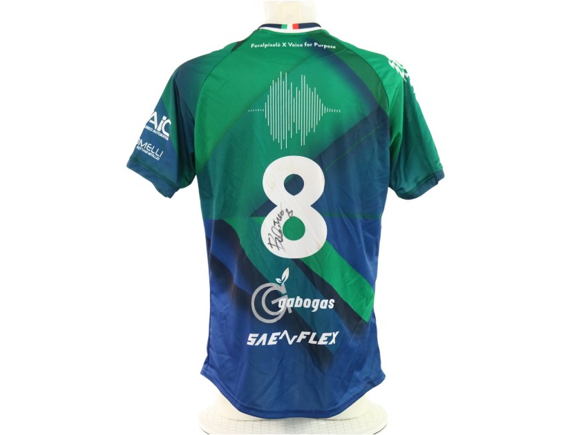 Balestrero's "Voice for Purpose" Signed Unwashed Shirt, Feralpisalò vs Lumezzane 2025