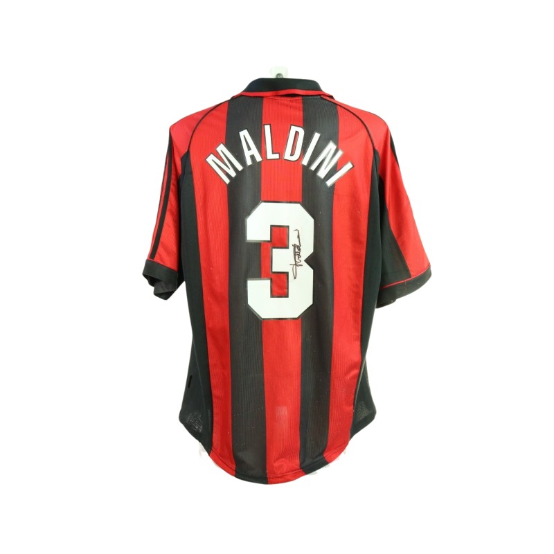 Maldini's Milan Signed Match-Issued Shirt, 1998/99 