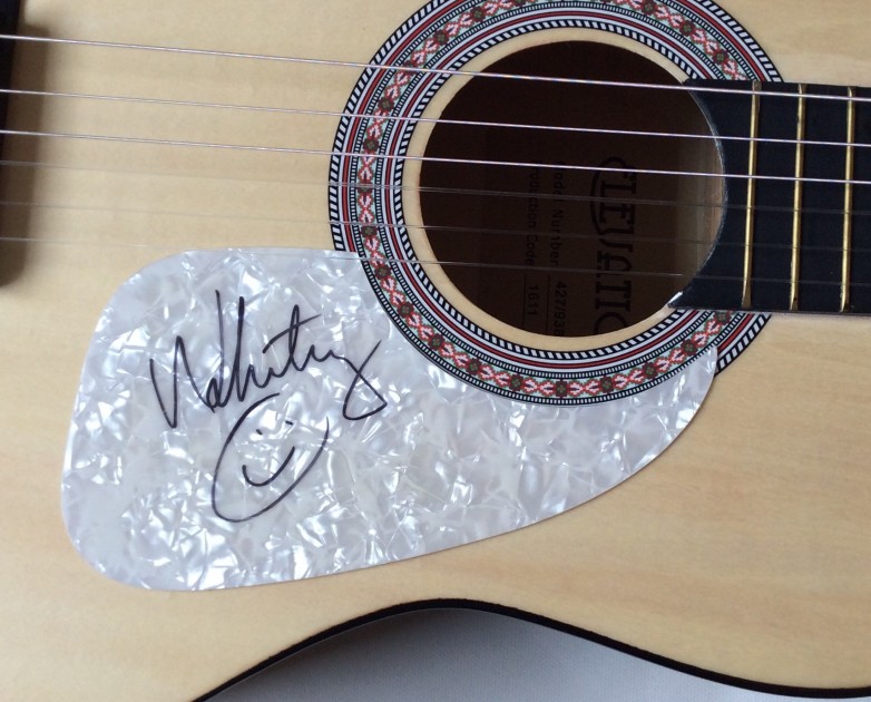 Whitney Houston Signed Acoustic Guitar