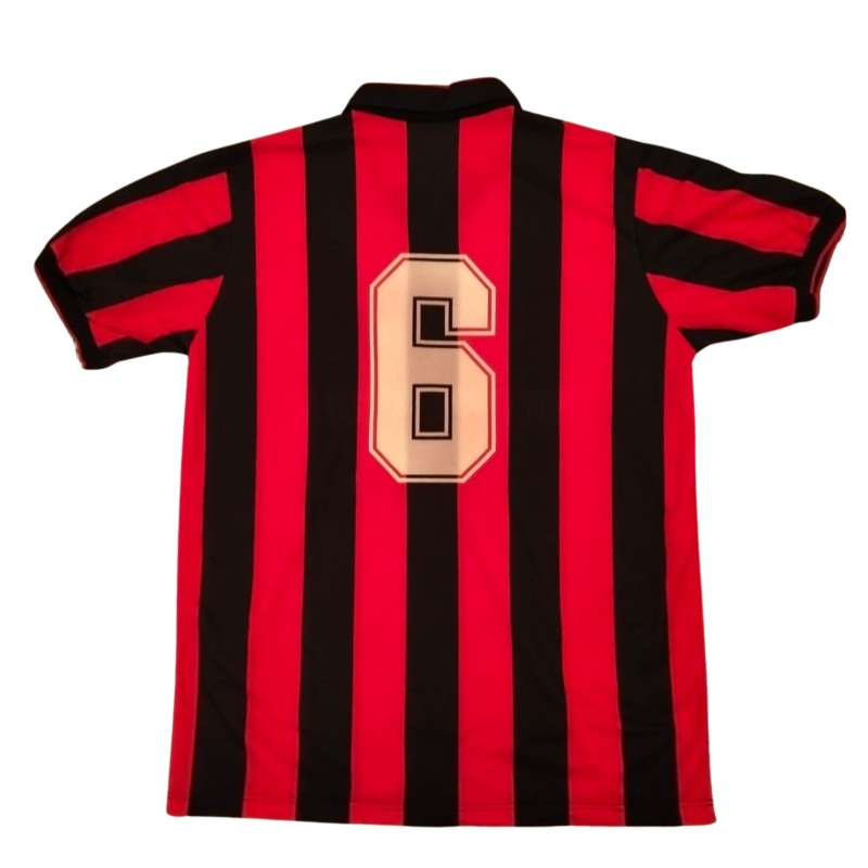 Maglia Indossata Baresi Real Madrid vs Milan, Memorial Santiago Bernabeu 1990