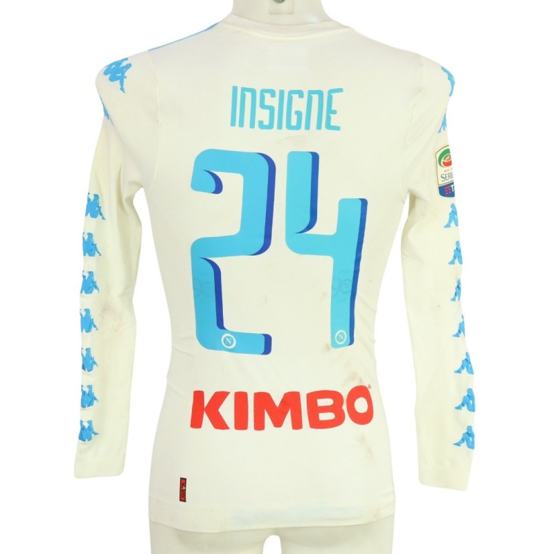 Insigne's Napoli Unwashed Shirt, Serie A 2016/17