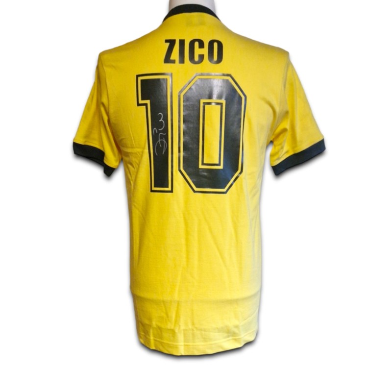 Zico's Brazil Signed Shirt 