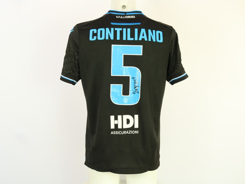 Contiliano's unwashed Signed Shirt, Entella vs SPAL 2024 