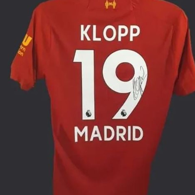 Jurgen Klopp's Liverpool 2019/20 Signed and Framed Shirt 