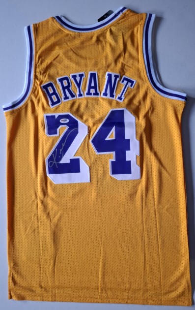 Camicia replica firmata da Kobe Bryant dei Lakers