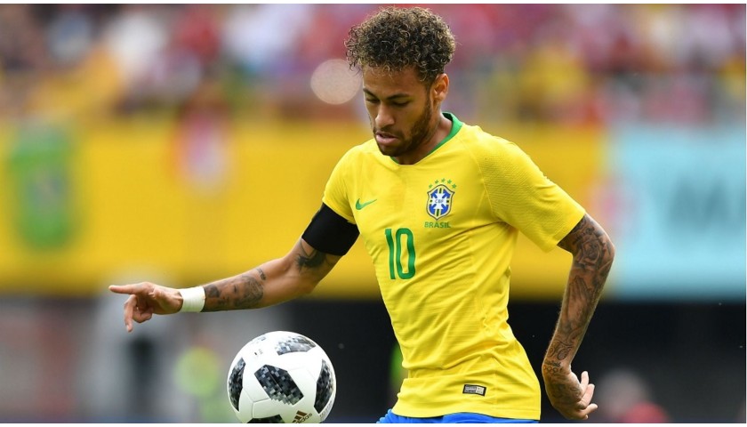 Neymar's Brazil Match Shirt, 2018