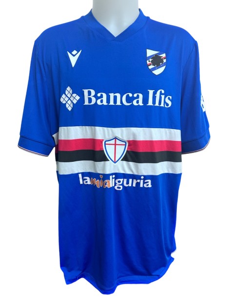 Official Sampdoria Quagliarella Shirt, 2022/23 - CharityStars
