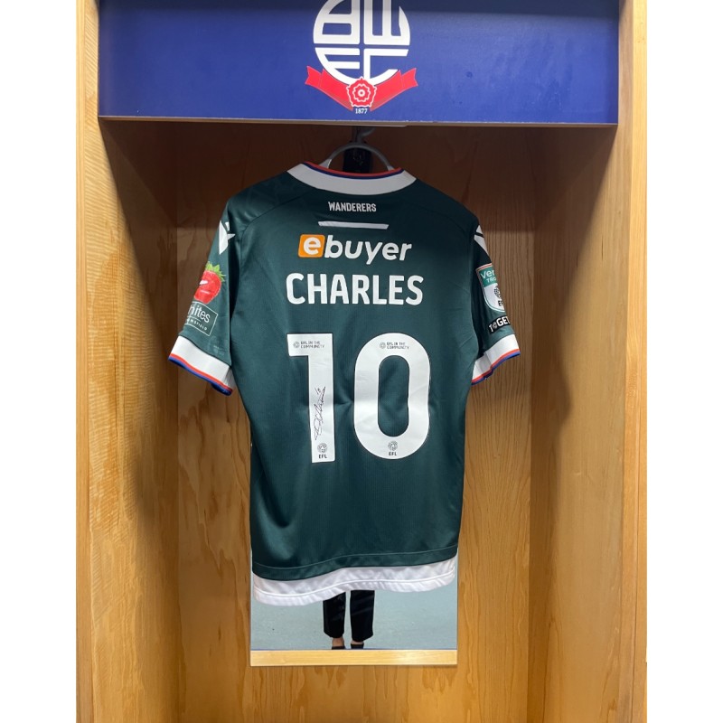 Maglia away Dion Charles Bolton Wanderers FC 2024/25 - Autografata