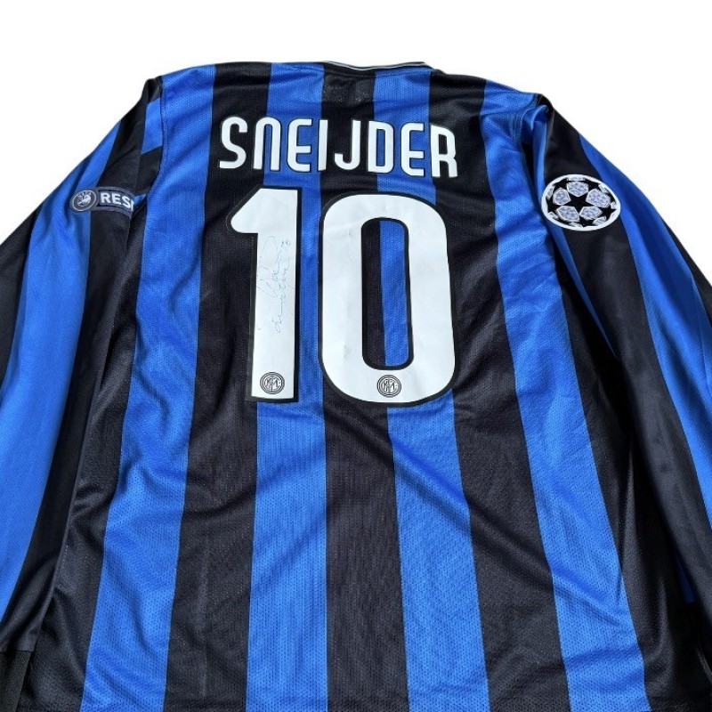 Wesley Sneijder's Inter Milan Champions League Final 2010 Signed Shirt