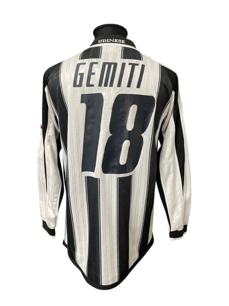 Gemiti's Udinese Match-Worn Shirt, 2002/03