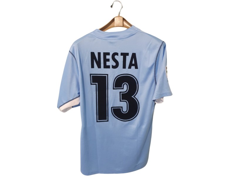 Nesta's Lazio Match-Issued Shirt, 2001/02