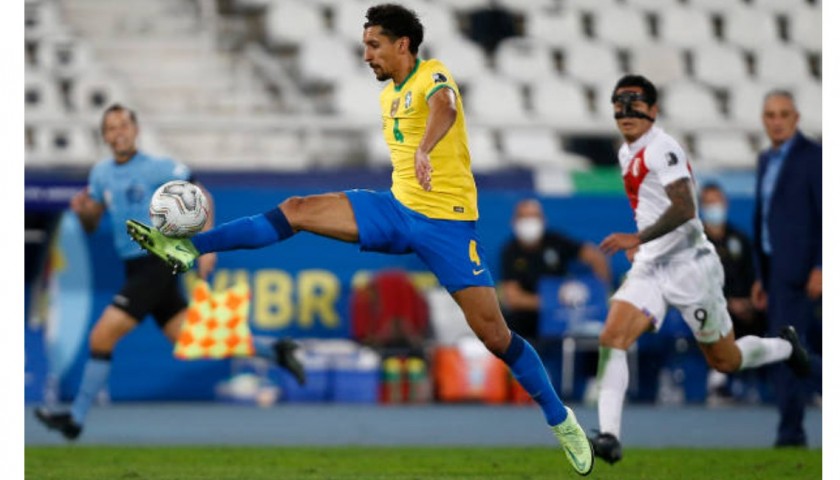 Marquinhos' Match Shirt, Brazil-Peru 2021