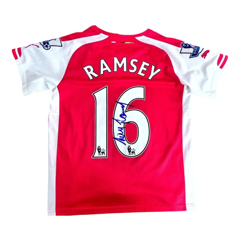 Ramsey's Arsenal Official Signed Shirt, 2014/15