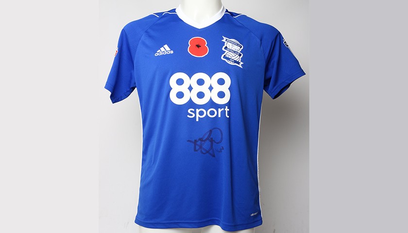 Poppy Shirt Signed by Birmingham City FC's Jonathan Grounds