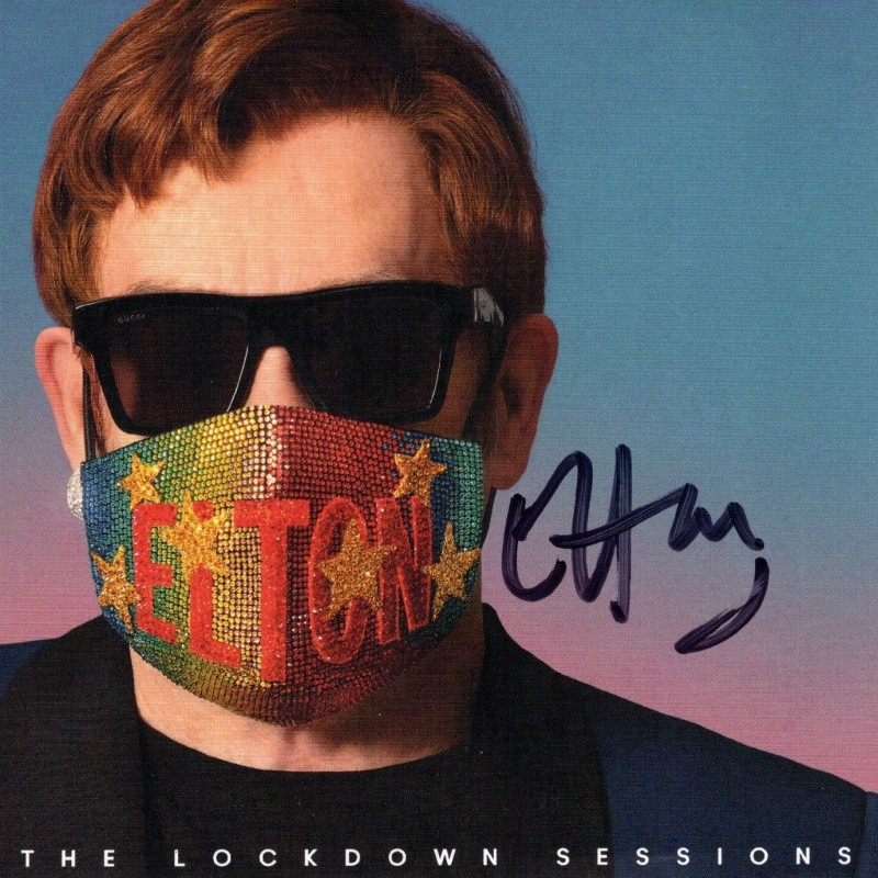 Elton John - Card Autografata con Certificato di Autografia