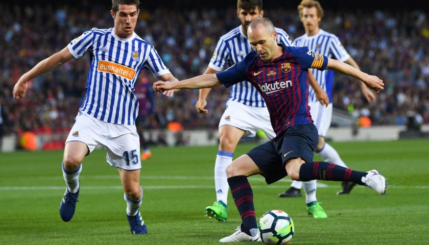 Iniesta's Barcelona Match-Issue 'Last Match' Shirt, 2018