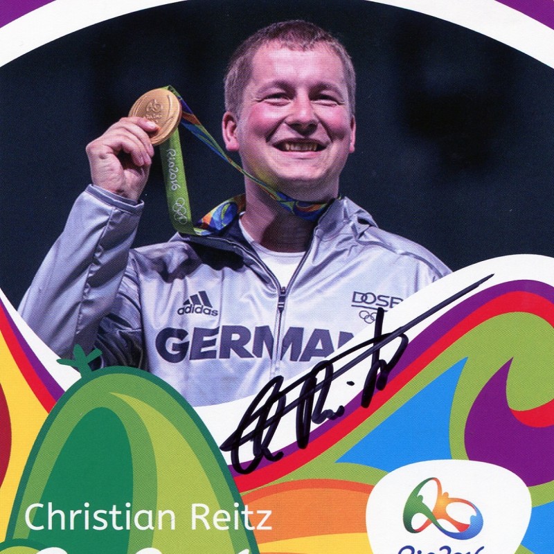 Cartolina autografata da Christian Reitz