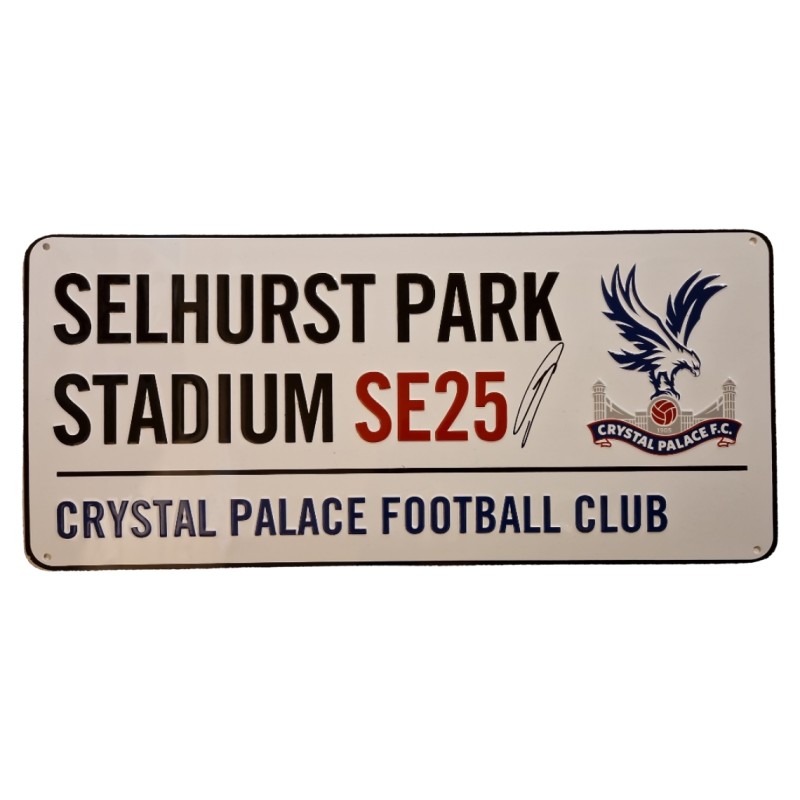 Daichi Kamada Signed Crystal Palace Football Road Sign