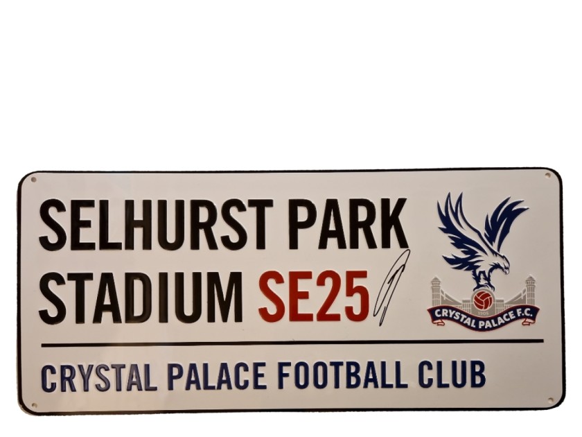 Daichi Kamada firmato Crystal Palace Football Road Sign