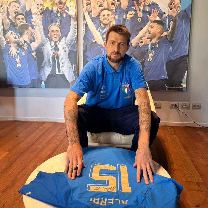 Acerbi's Italy Signed Match Shirt, 2022/23 