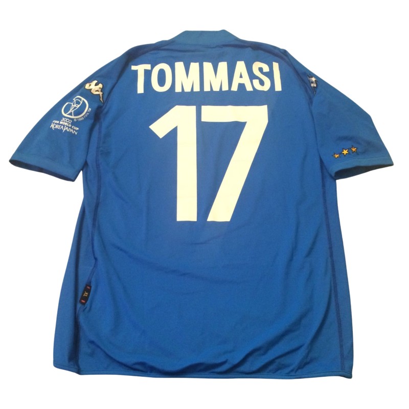 Tommasi's Italy Match-Worn Shirt, WC 2002