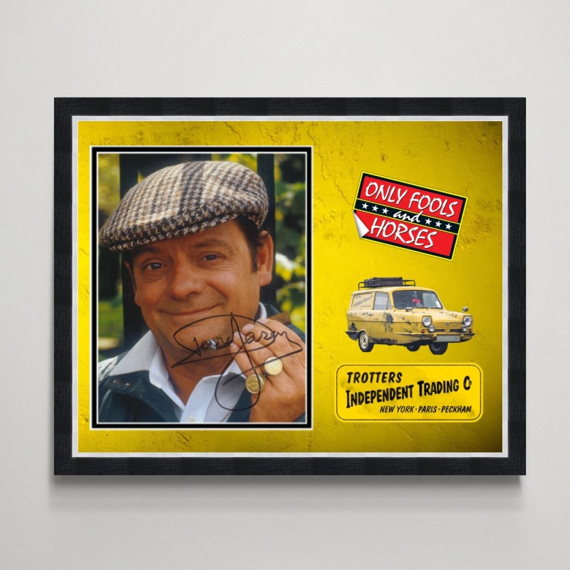 David Jason Signed Only Fools and Horses Display
