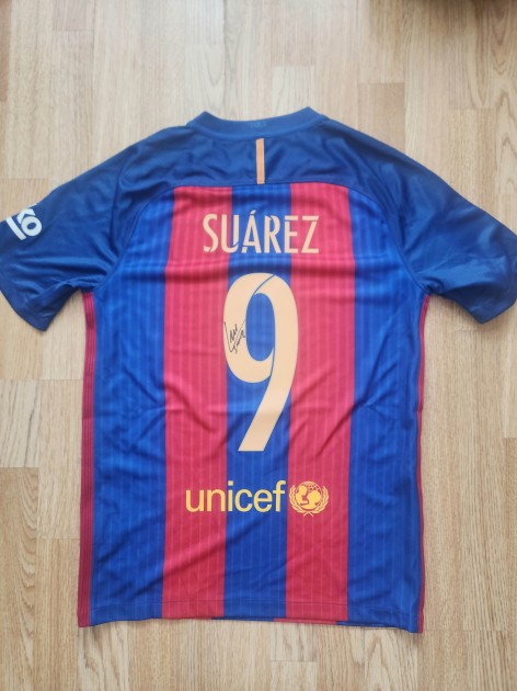 Luis Suárez - Maglia firmata FC Barcelona 2016/17