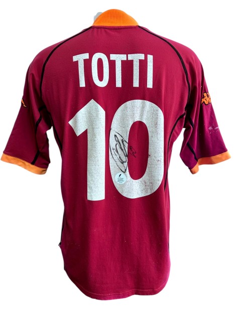 Totti's Roma Signed Official Shirt, 2001/02