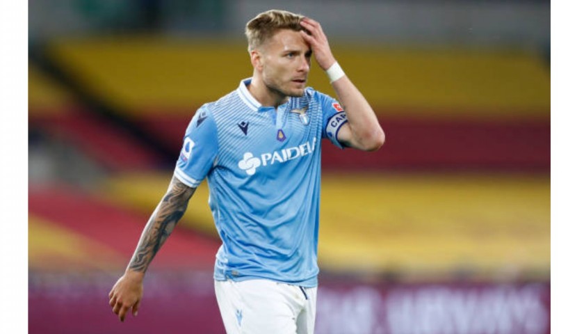 Maglia gara Immobile Lazio, Roma-Lazio 2021