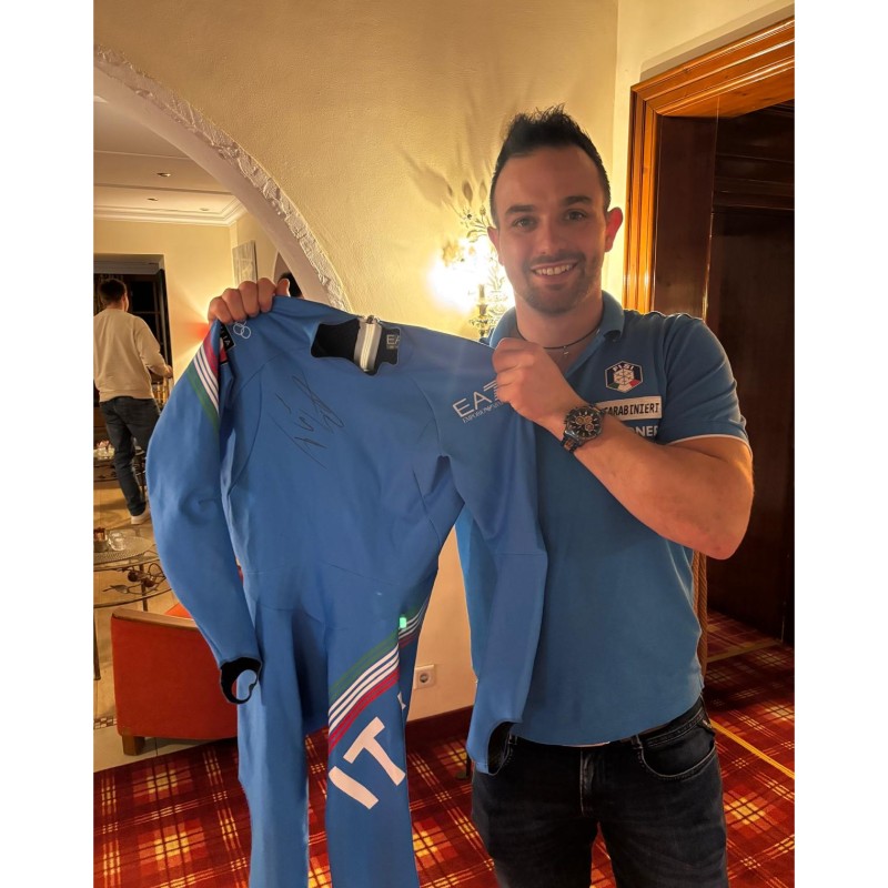 Milano Cortina 2026 Olympics Ski Suit – Signed by Florian Schieder