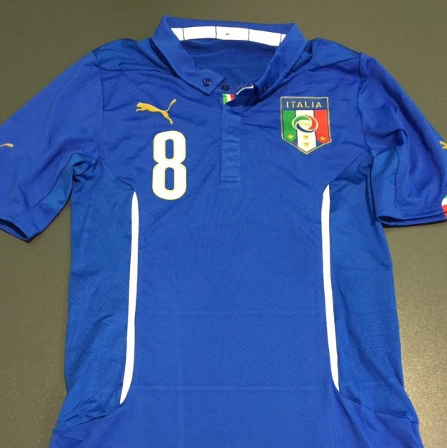 Marchisio match shirt issued for Italy-England, 3/31/2015 - signed 