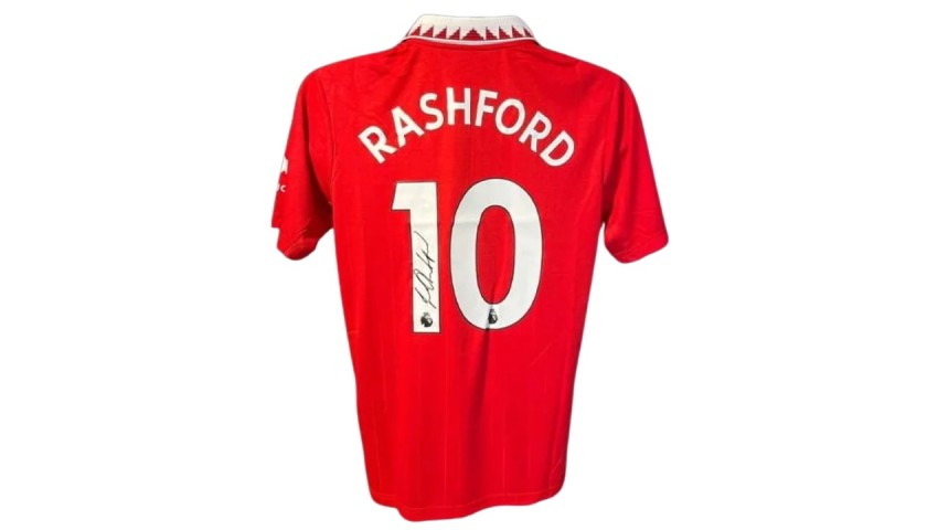 Marcus Rashford's Manchester United 2022/23 Signed Replica Shirt