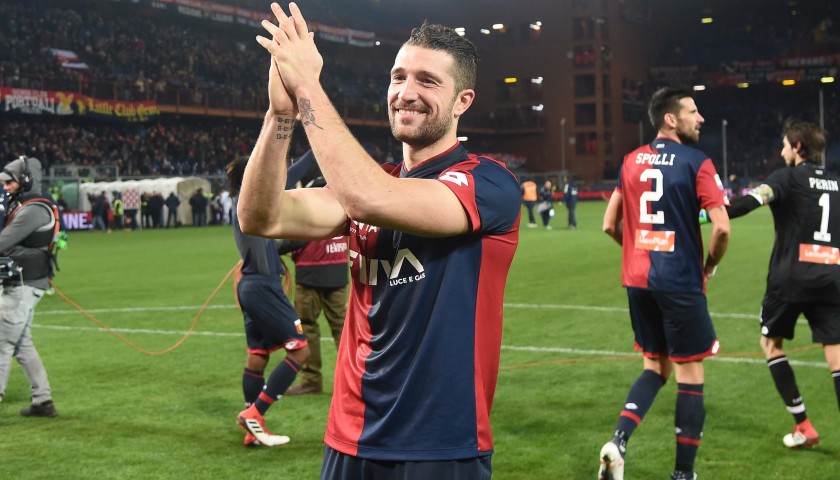 Galabinov's Signed Match-Worn 2018 Genoa-Inter Shirt