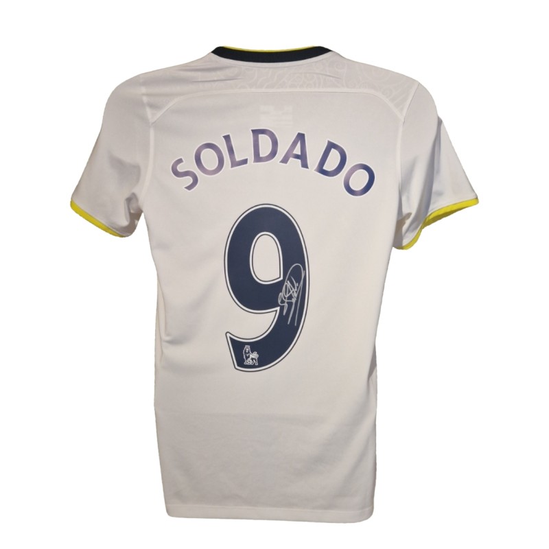 Roberto Soldado Signed Tottenham Hotspur 2015 Cup Final Football Shirt