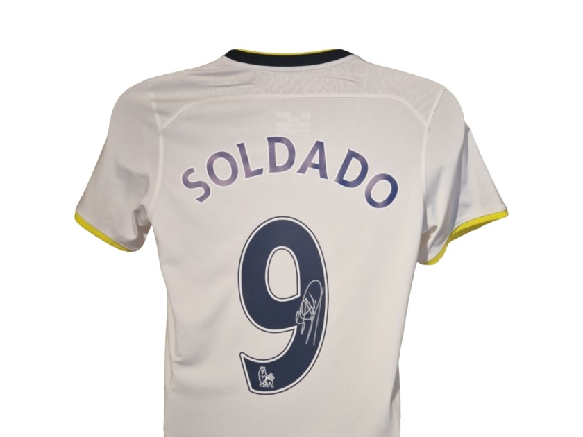 Roberto Soldado Signed Tottenham Hotspur 2015 Cup Final Football Shirt