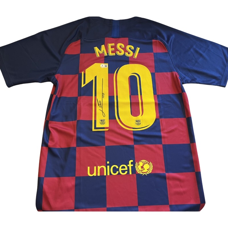Maglia firmata da Messi per il Barcellona 2019/20