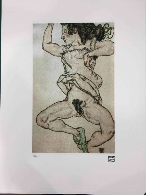 Offset lithography by Egon Schiele (replica)