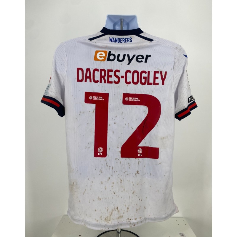 Josh Dacres-Cogley's Bolton Wanderers Signed Match Worn Shirt, vs Blackpool 