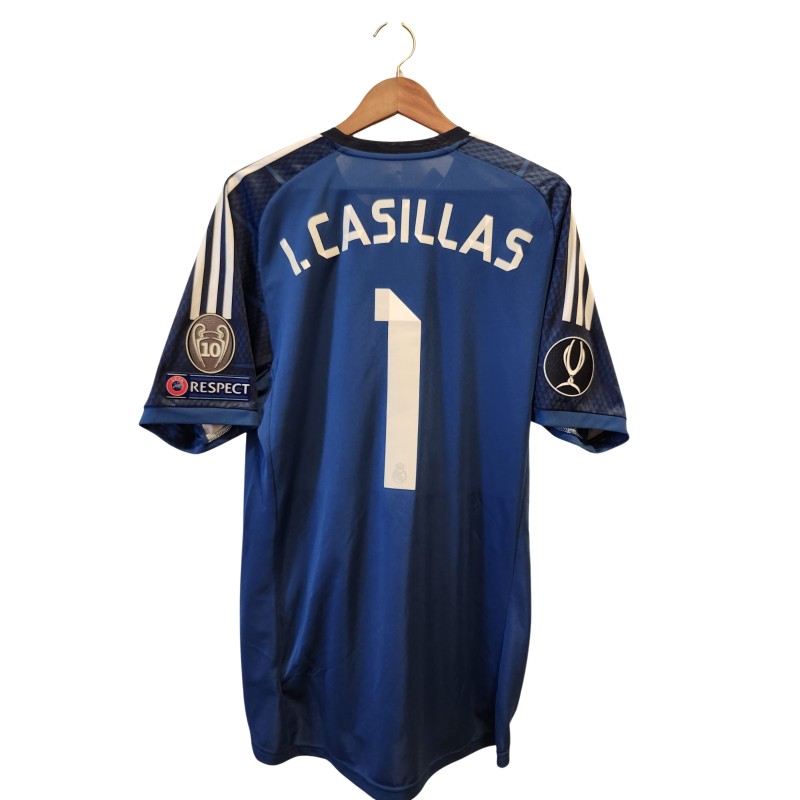 Iker Casillas' Real Madrid 2014/15 Match Issued Shirt Vs Sevilla