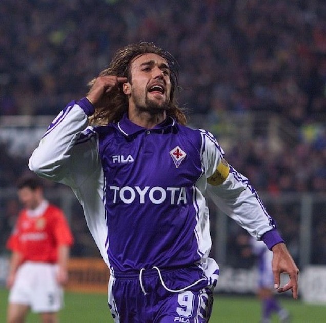Batistuta's Fiorentina Signed Training Shirt 2022/23
