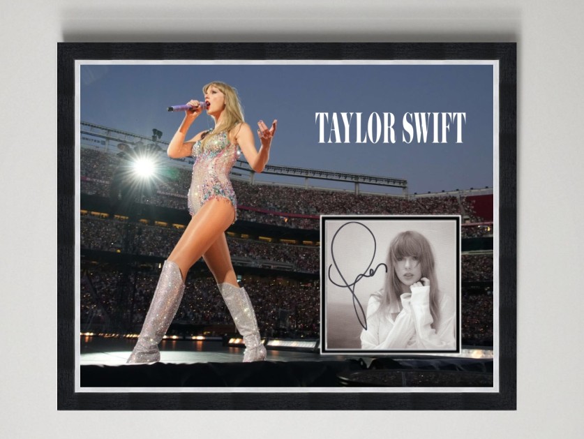 Taylor Swift Signed CD Insert Display