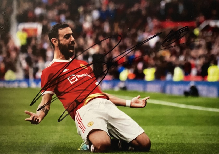 Foto autografata di Bruno Fernandes