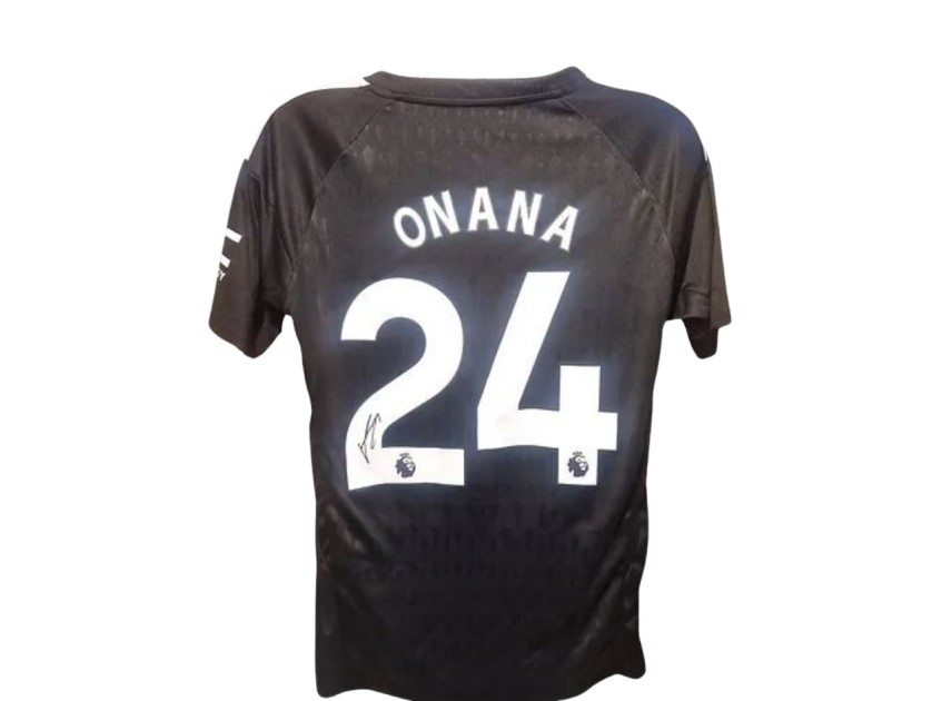 Andre Onana's Manchester United 2023/24 Signed and Framed Shirt