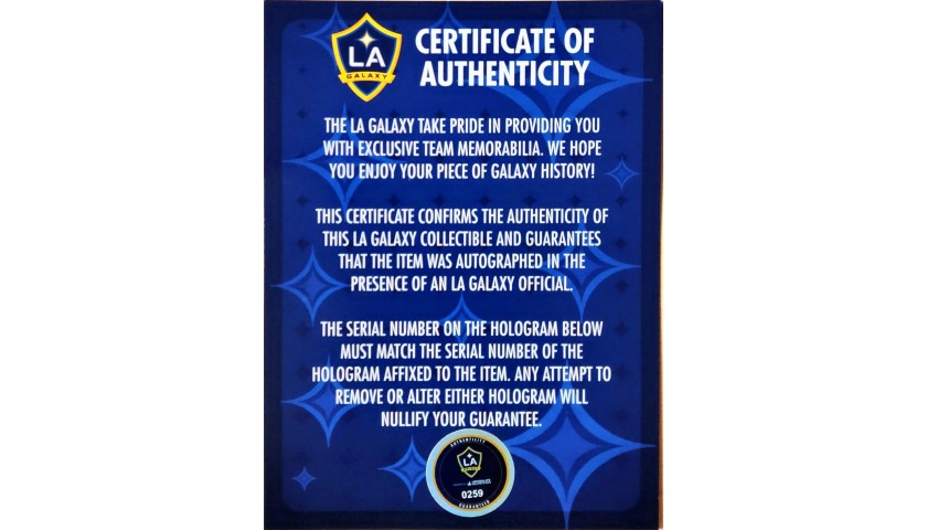 LA Galaxy Signed Jerseys, Collectible Galaxy Jerseys