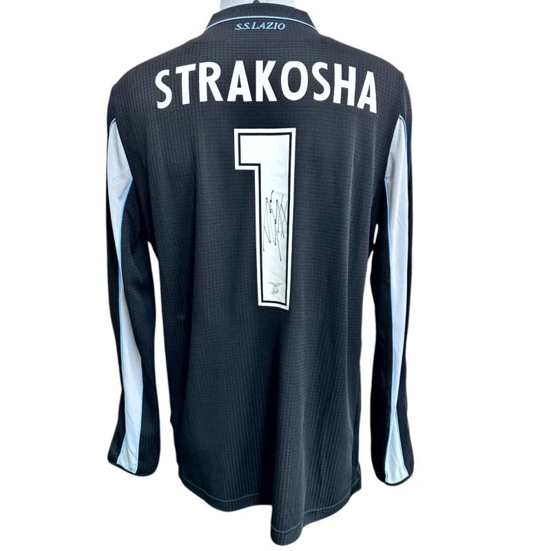 Strakosha's Lazio Signed Official Shirt, UCL 2020/21