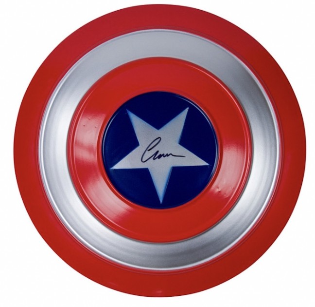 Chris Evans Signed "Captain America" Shield