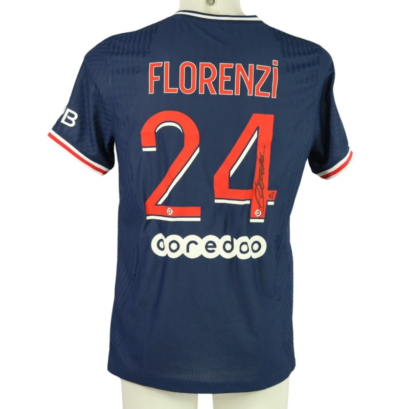 Florenzi's PSG Match Signed Shirt, 2020/21
